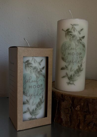 Stompkaars hart - Geloof, hoop en liefde (incl. cadeauverpakking)